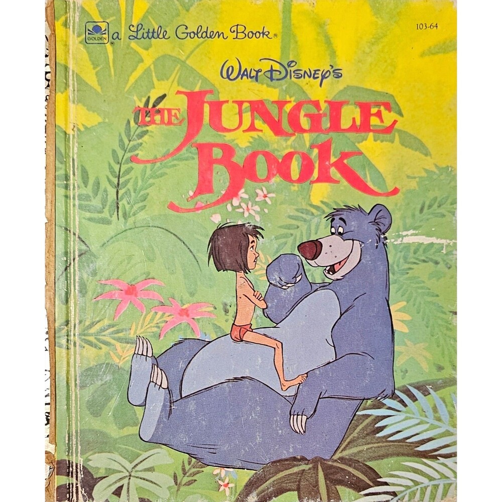 Walt Disney's The Jungle Book #103-64 A Little Golden Book "1st" Edition 1967